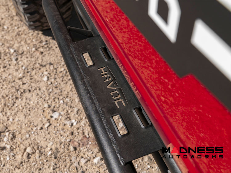 Ford Bronco Rock Sliders - 2 Door - Trailcrawler - Textured Black - Havoc 